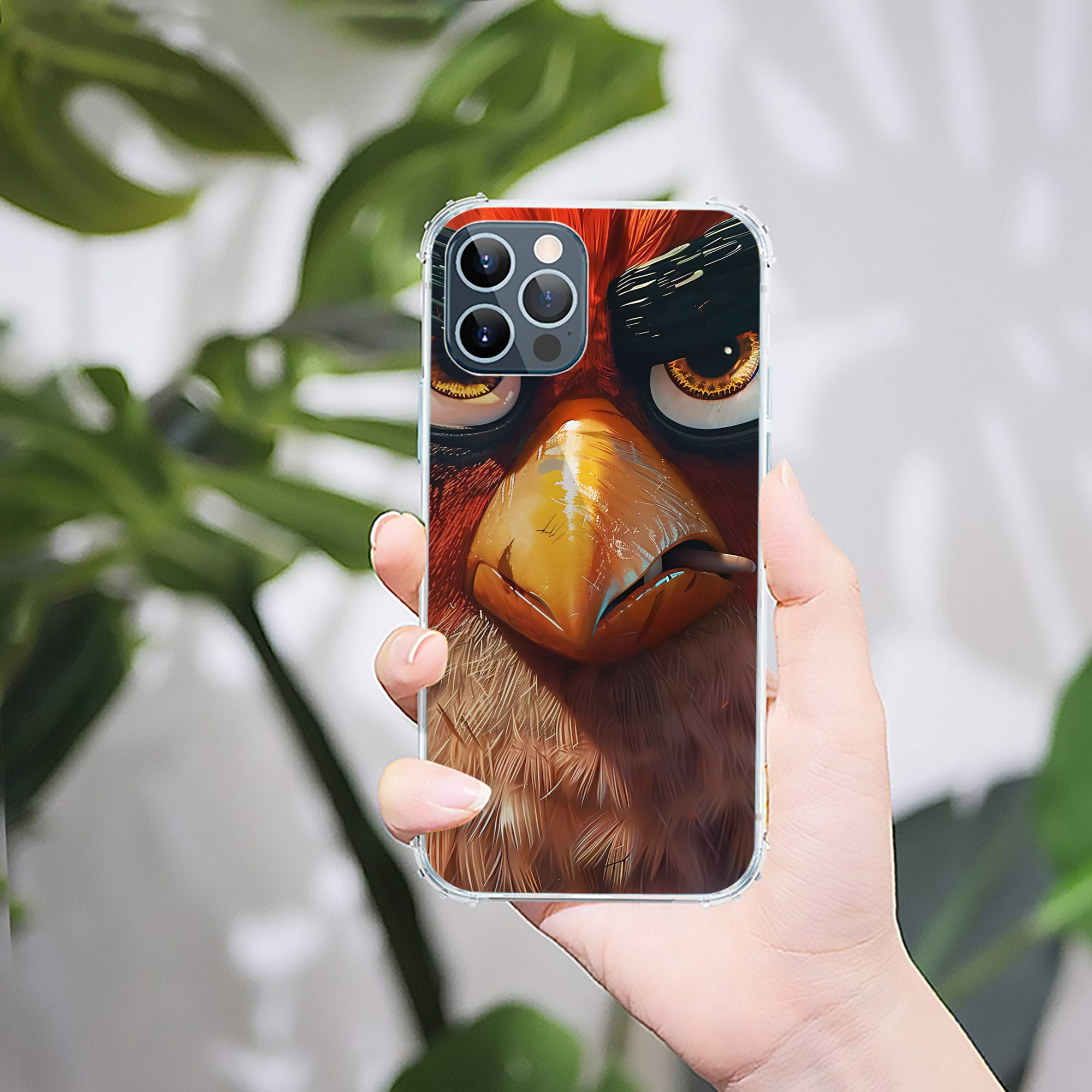 （画像用） Angry Birds アングリーバード 【iPhone 12シリーズ対応】透明スマホケース（クリアソフトケース）